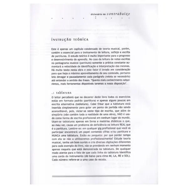 Dicionário Brasileiro De Contrabaixo Elétrico