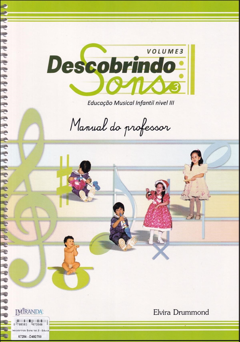 COLORINDO SONS KIT VOL. 2 - Livro do Professor + Livro do aluno + áudios  online - Elvira Drummond - Recanto Musical
