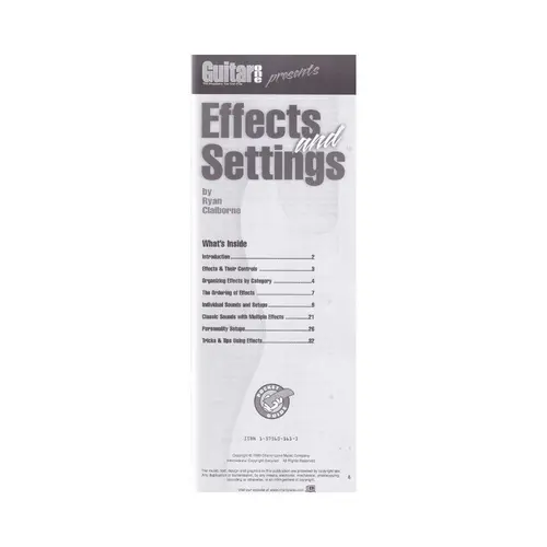 Effects And Settings