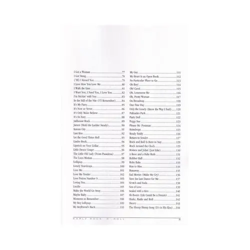 Early Rock N´Roll - The Lyric Library