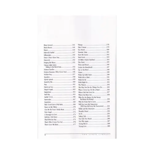 Early Rock N´Roll - The Lyric Library