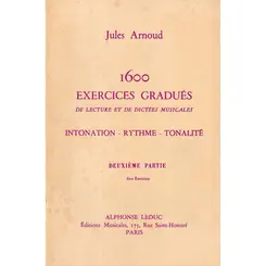 1600 Exercices Gradués De Lecture Et Dictees Musicales - Vol.10