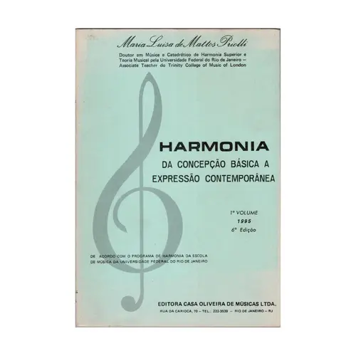 Harmonia Da Concepção Básica - Vol.1