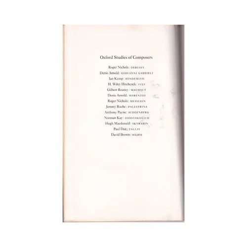 Hindemith - Oxford studies of composers