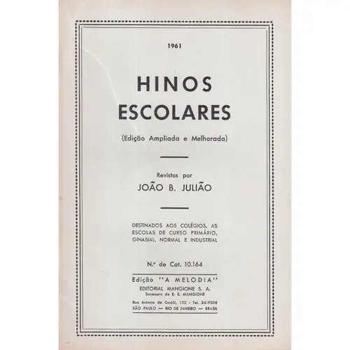 Hinos Escolares ´edição ampliada