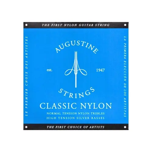 Encordoamento Para Violão Nylon Augustine Classic Blue - Tensão Alta