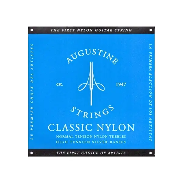 Encordoamento Para Violão Nylon Augustine Classic Blue - Tensão Alta