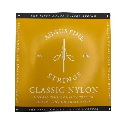 Encordoamento Para Violao Nylon Augustine Classic Gold - Tensão Media