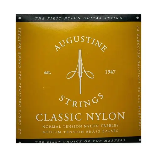 Encordoamento Para Violao Nylon Augustine Classic Gold - Tensão Media