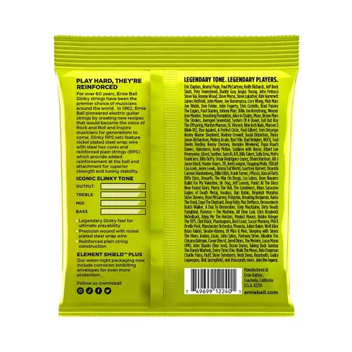 Encordoamento Para Guitarra 010 Ernie Ball 2240 RPS 10
