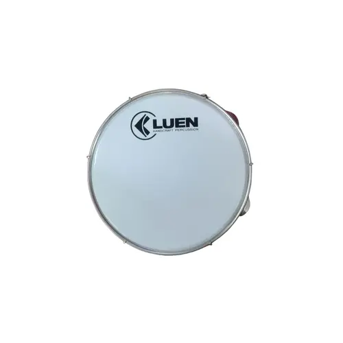 Pandeiro 10'' Luen ABS Platinela inox Pele Leitosa
