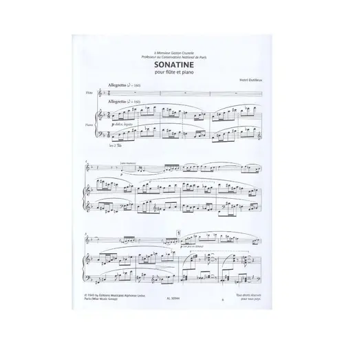 Sonatine for Flute and Piano