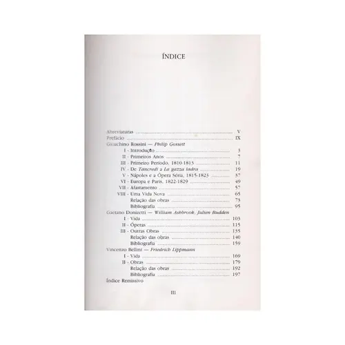 Mestres da ópera italiana 1 - Rossini, Donizetti, Bellini