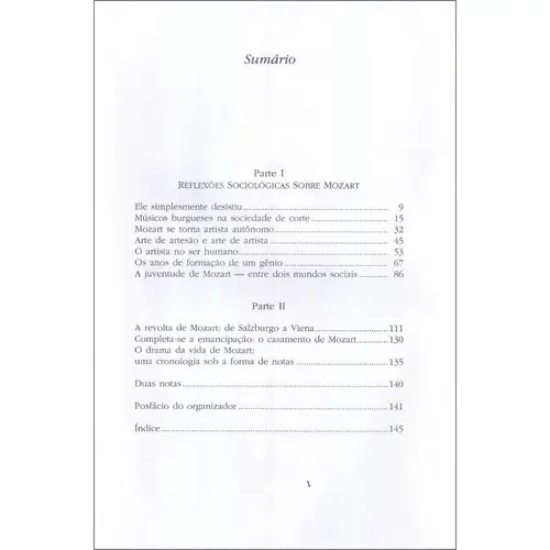 Mozart Sociologia de Um Gênio