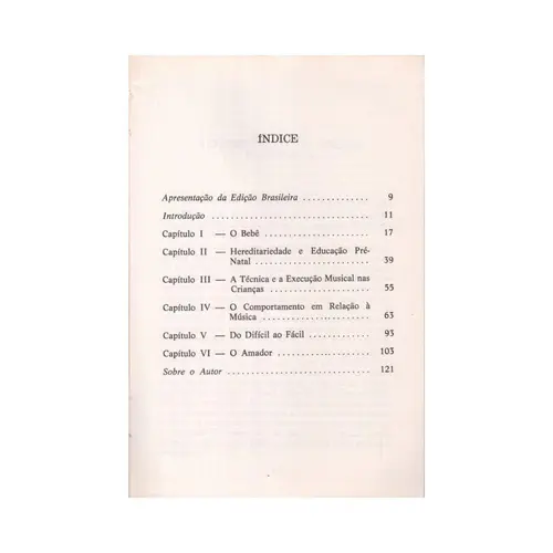 A Música e A Criança