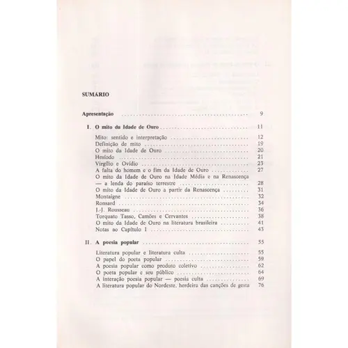 Mito e Poesia Popular - Edição Antiga