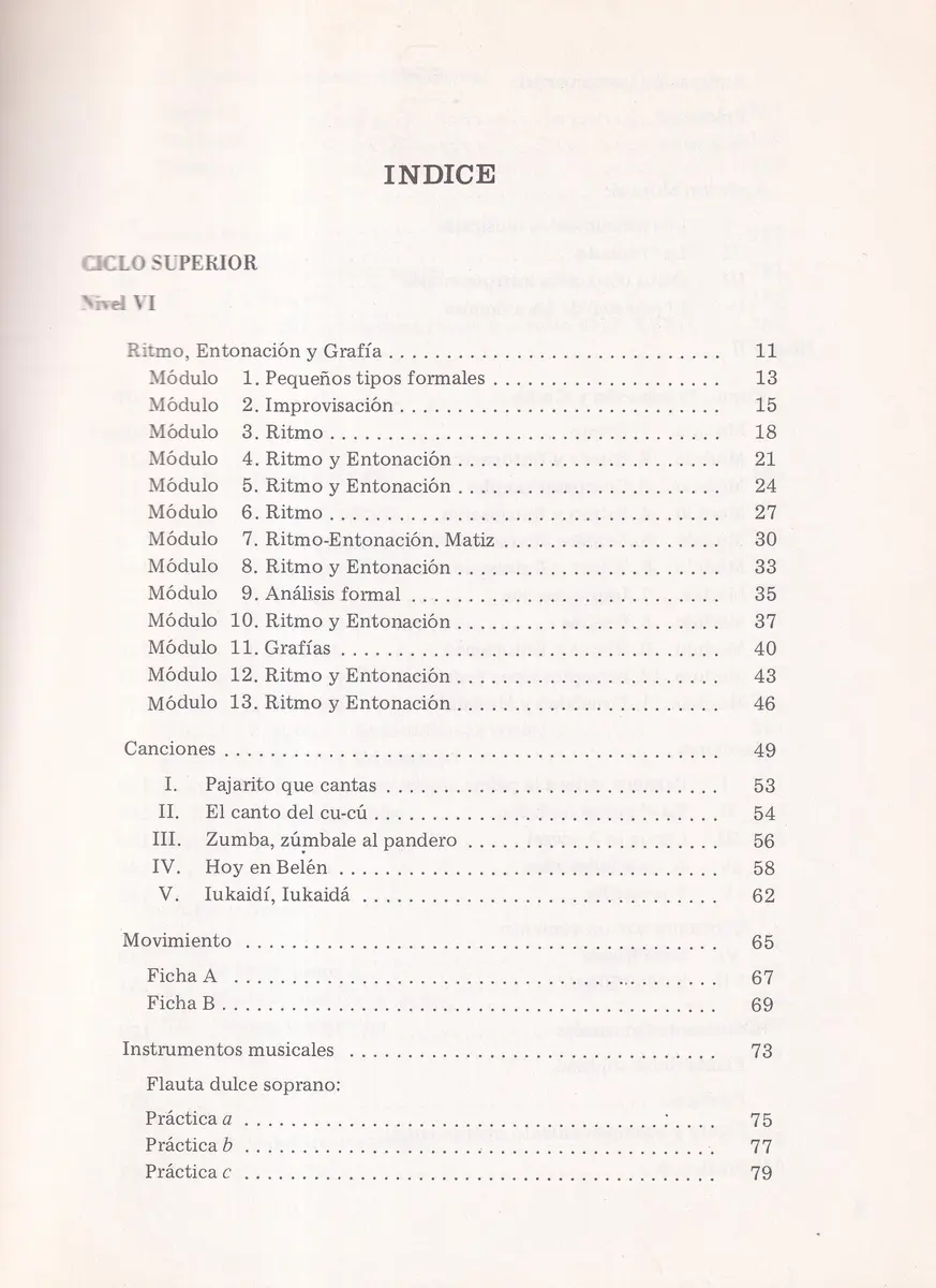 Musica para Los Ciclos - Superior-Prof.