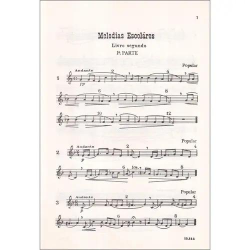 Melodias Escolares - 2o. livro