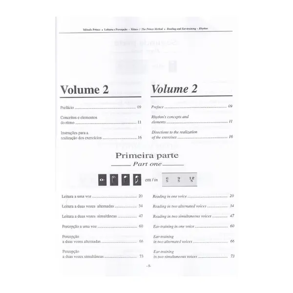 Método Prince - Leitura e Percepção - Vol.2 (Ritmo)