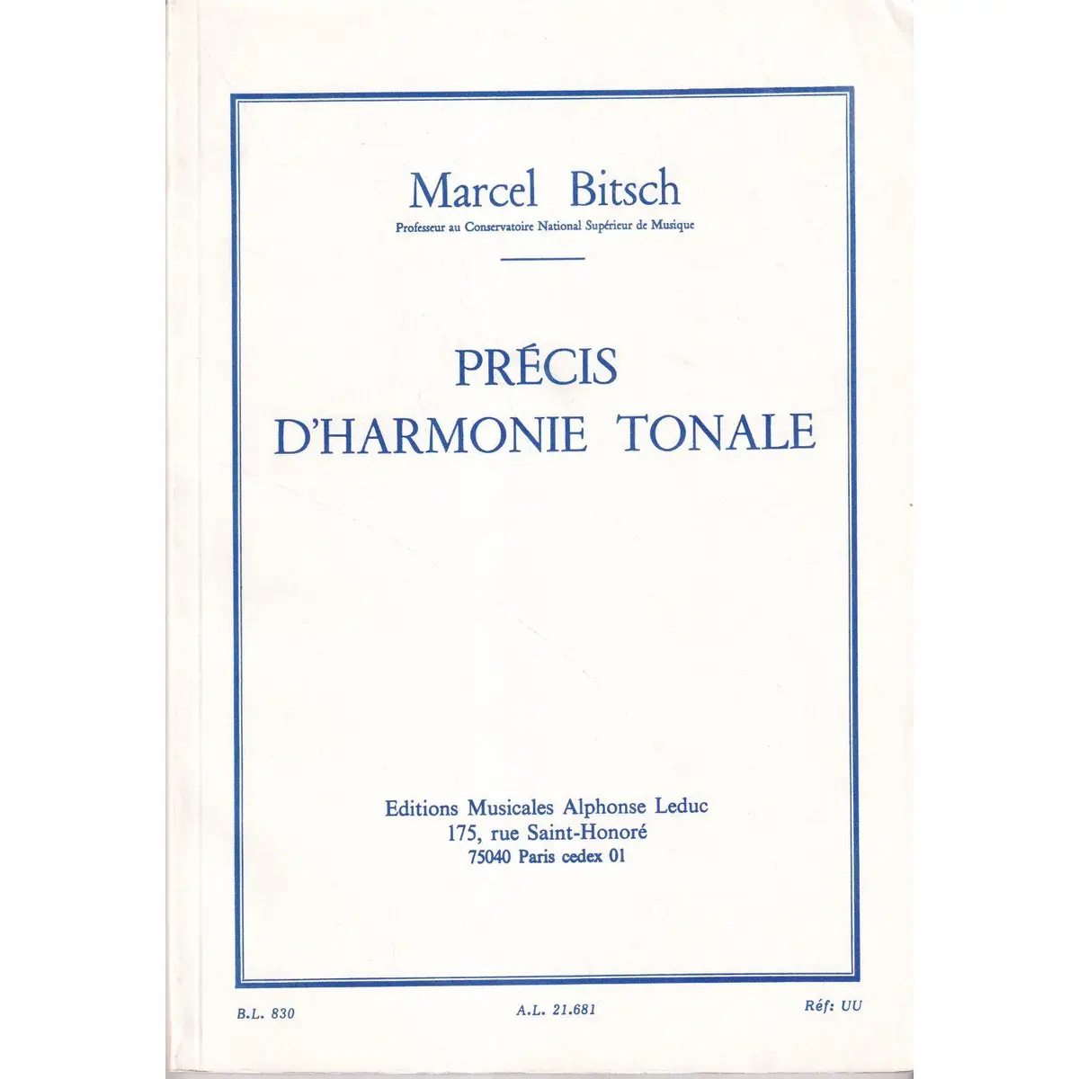 Précis D`Harmonie Tonale