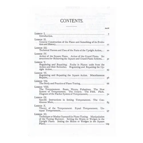 Piano Tuning - A Simple And Accurate Method For Amateurs