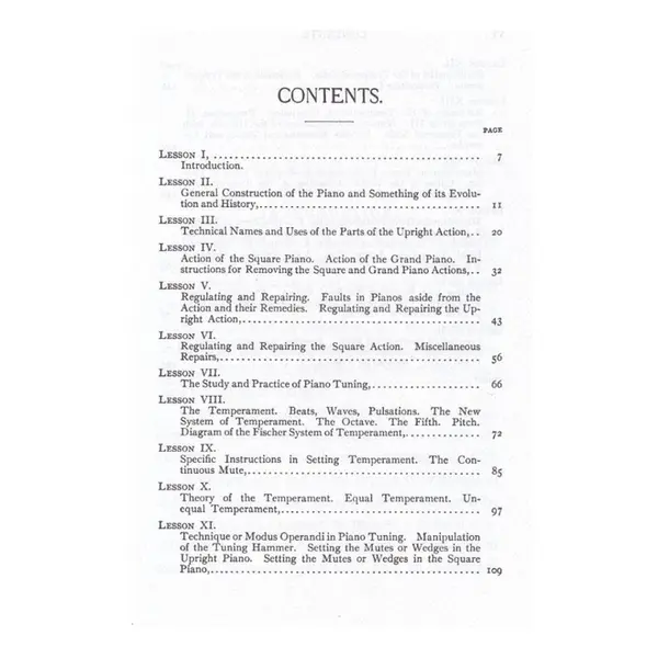 Piano Tuning - A Simple And Accurate Method For Amateurs