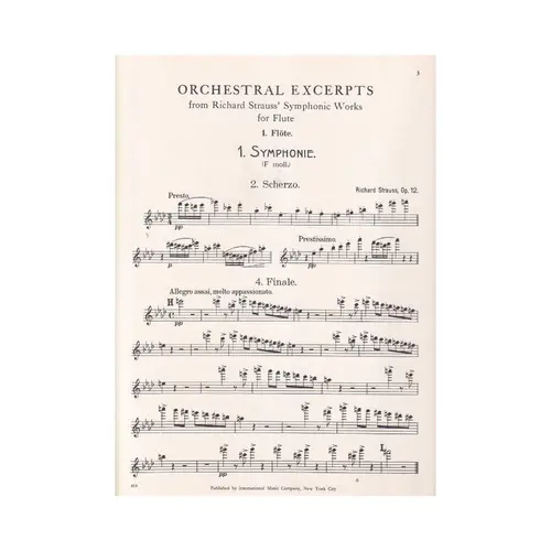 Orchestral Excerpts for flute