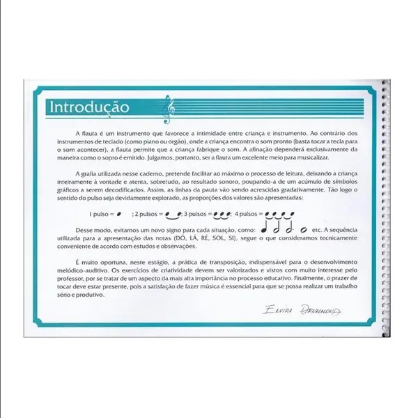 Iniciação A Flauta Doce - Caderno Preparatório
