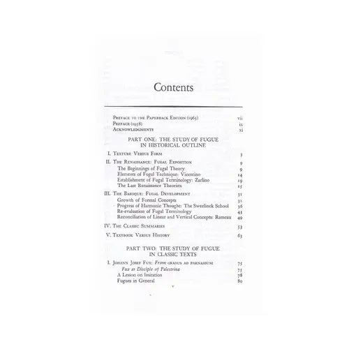 The Study Of Fugue