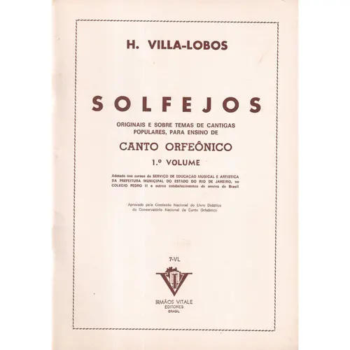 Solfejos - Canto Orfeonico - Vol.1