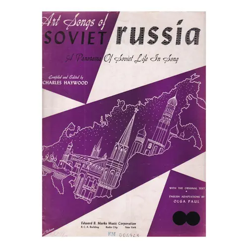Art Songs Of Soviet Russia