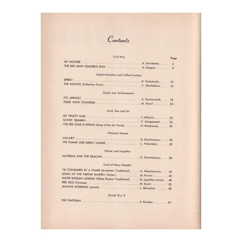 Art Songs Of Soviet Russia
