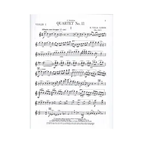 String Quartet N.11 (Partes)