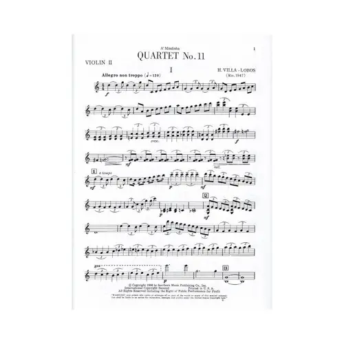String Quartet N.11 (Partes)