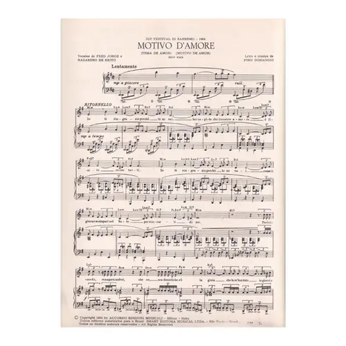 Motivo D´Amore (Tema De Amor)