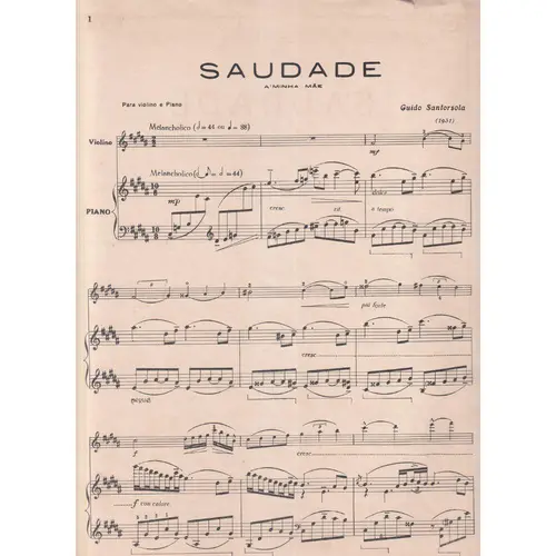 Saudade A Minha Mãe  (Edição Antiga)