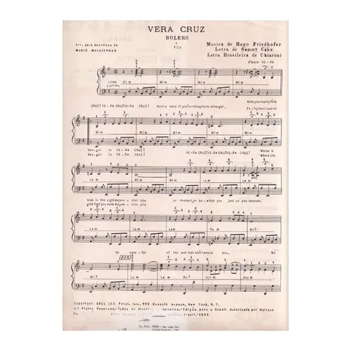 Vera Cruz - Bolero - Exemplar Antigo