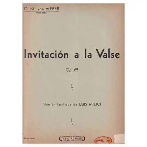 Invitación a la Valse - Op.65