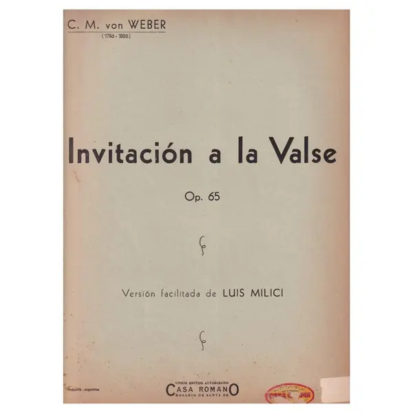 Invitación a la Valse - Op.65