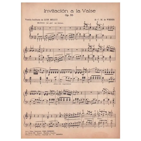 Invitación a la Valse - Op.65