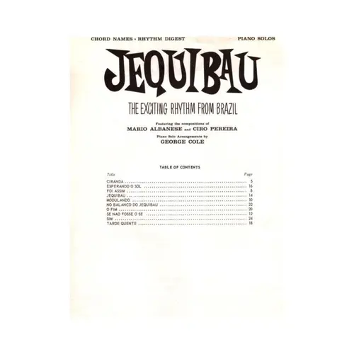 Jequibau - The Exciting Rhythm From Brazil