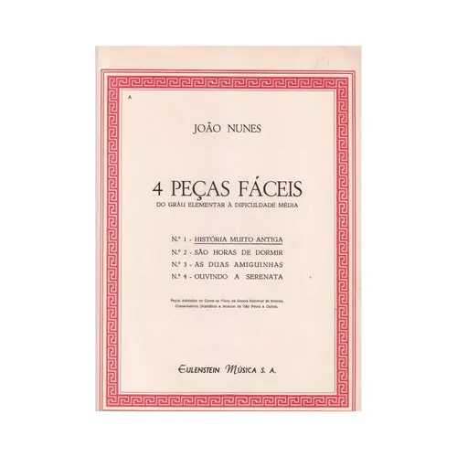 4 Peças Fáceis N°1 - História Muito Antiga