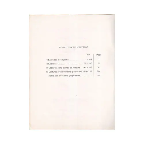 Preparation Au Dechiffrage Instrumental - Exemplar Antigo