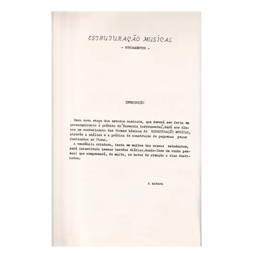 Estruturação Musical - Fundamentos