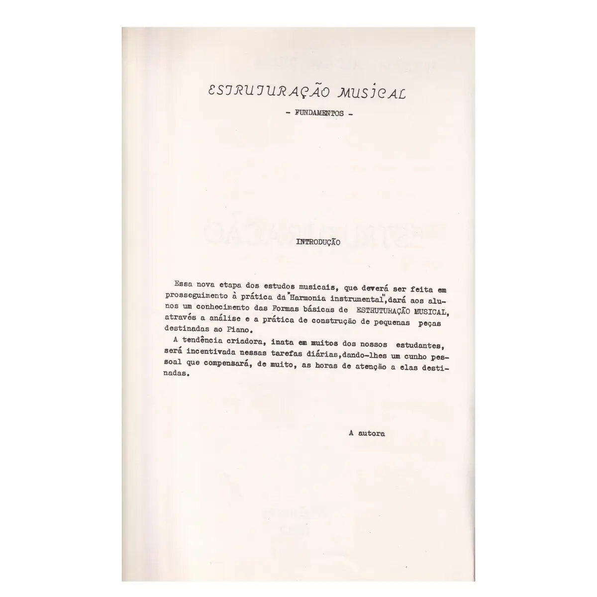 Estruturação Musical - Fundamentos