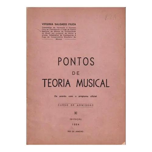 Pontos De Teoria Musical - Curso De Admissão