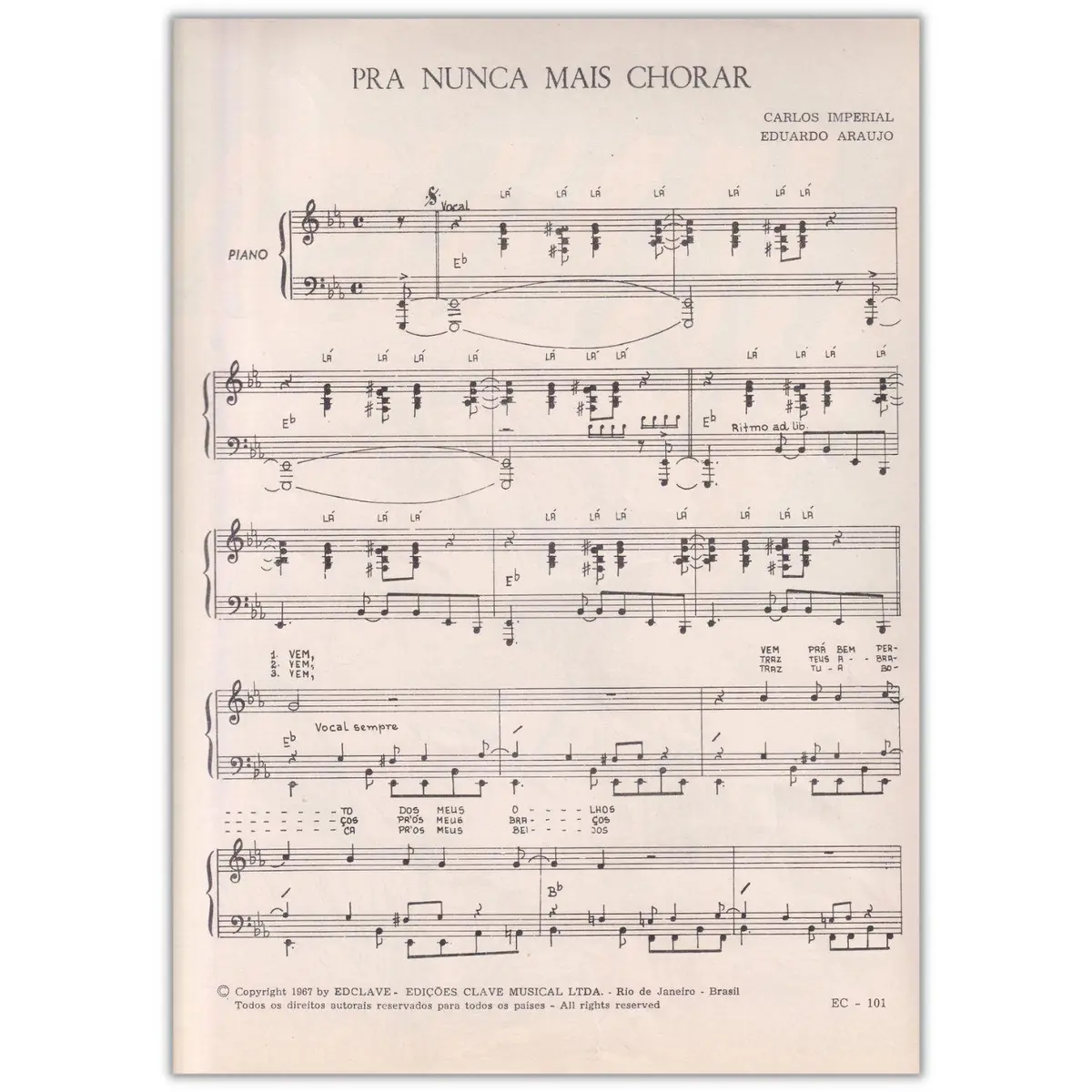 Pra nunca mais chorar - violão