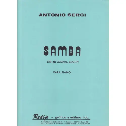 Samba Em Mi Bemol Maior para piano