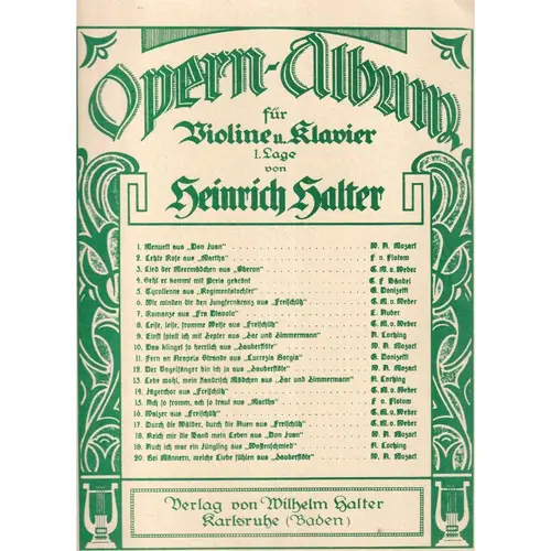 Opern - Album Fur Violine Und Klavier