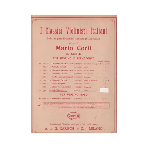 Rondo Per Violino E Pianoforte - Exemplar Antigo
